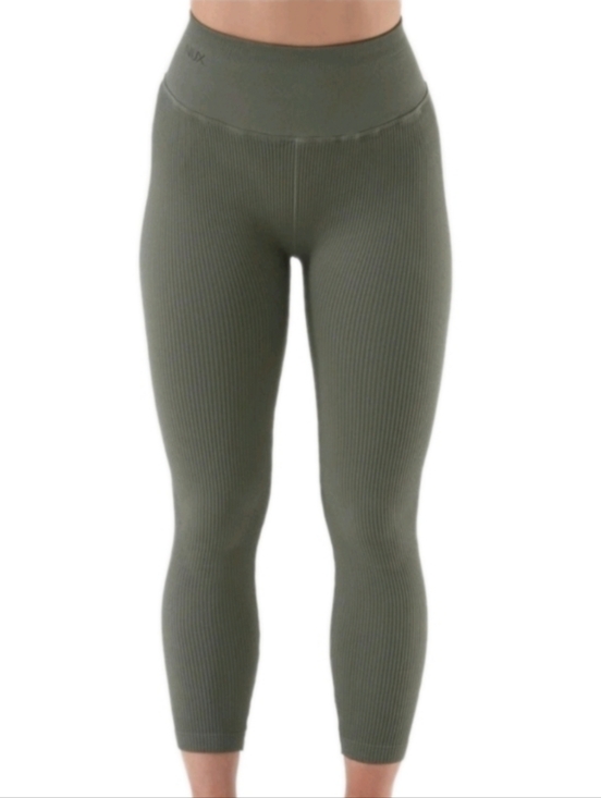 NUX Pants - NUX Active Ribbed High Compression Leggings In Dark Olive Size SM and MED